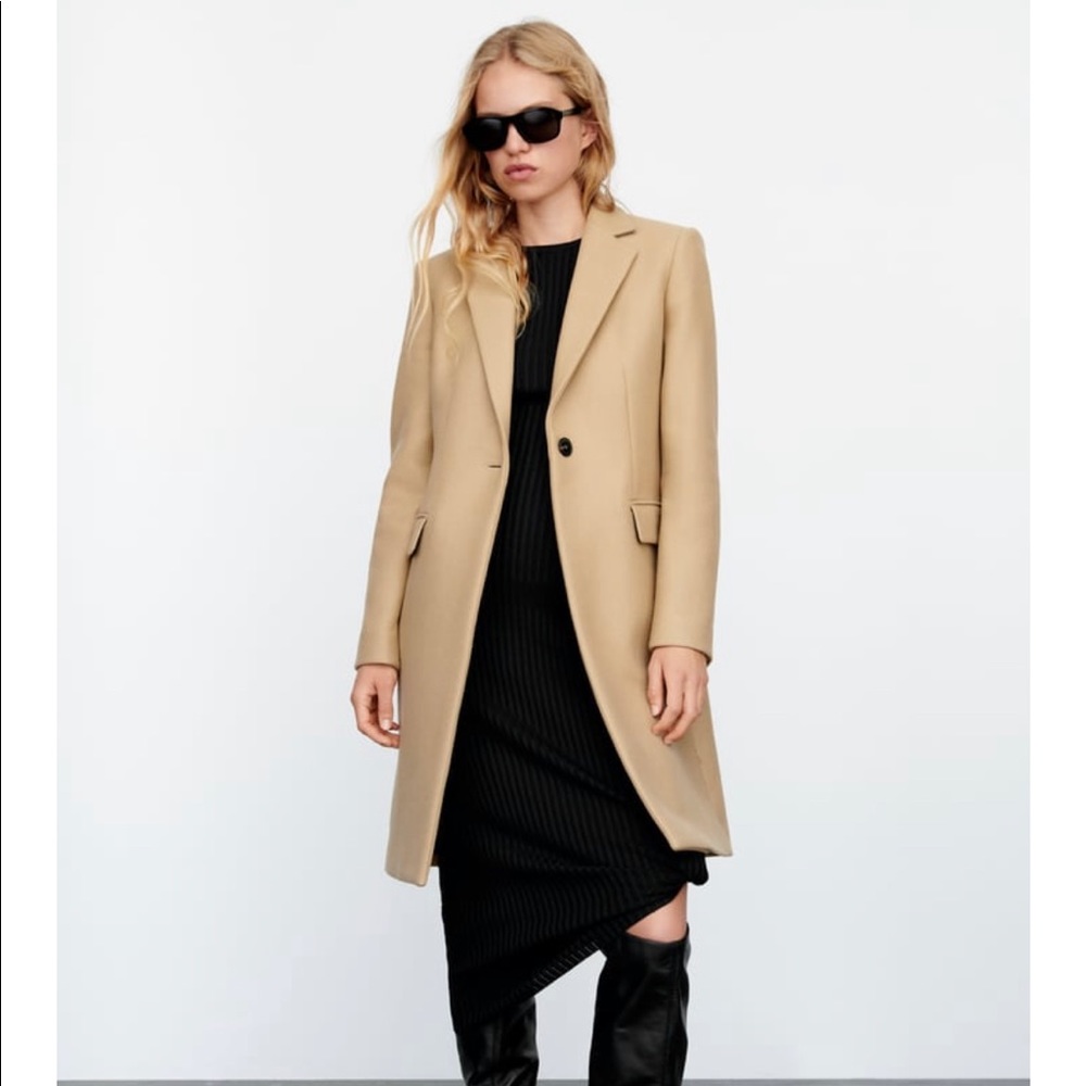 Winter Style Wool Camel Coat